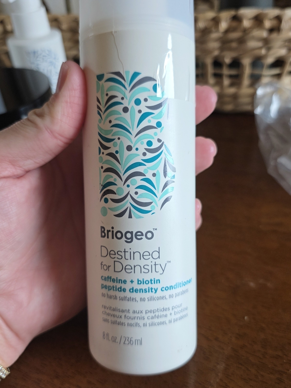 NWT Briogeo Destined for Density Caffeine + Biotin Peptide Conditioner 8 oz